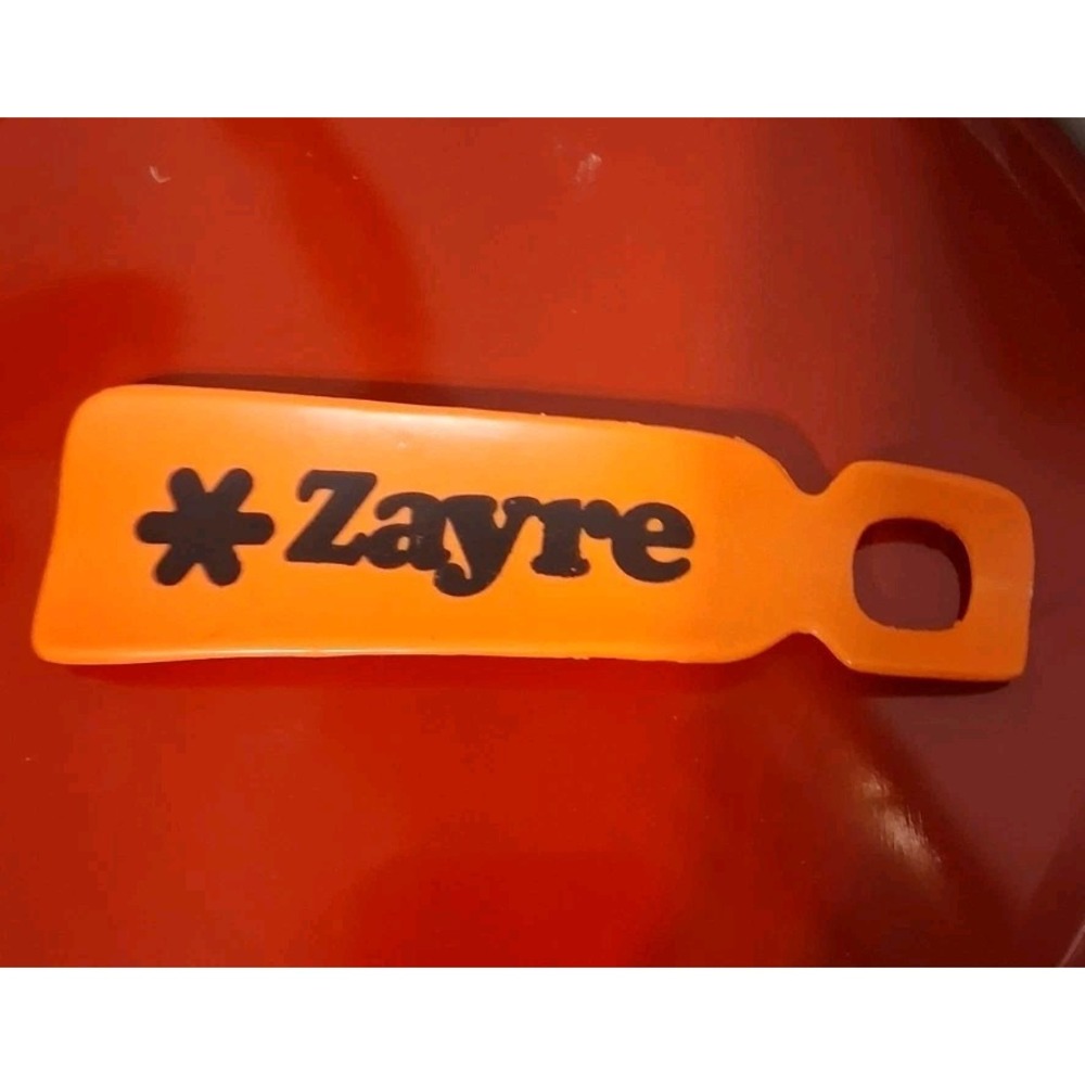 Vintage 70s 80s Zayre‎ Discount Store Shoehorn Orange Plastic EUC Defunct